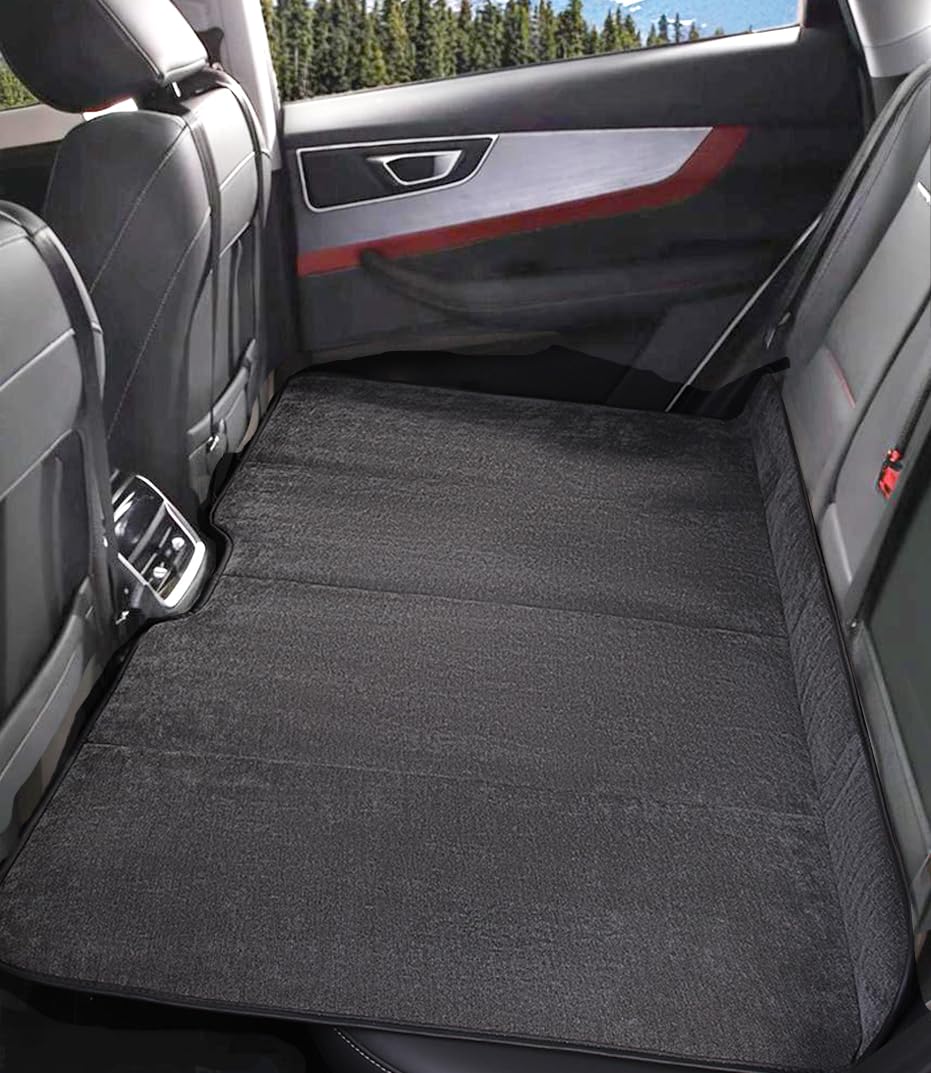 FADACAI 車 ベッド 車載 マットレス 新型 車中泊 マット 車用ベッド アウトドア 後部座席マット 非膨張式折りたたみ式カーマットレス 折りたたみ式 アウトドア キャンプ 仮眠 緊急 災害 グッズ 防災 カー用品 軽自動車 SUV 旅行用 (ブラック)